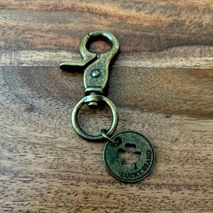 Lucky Brand Antique Brass Keychain